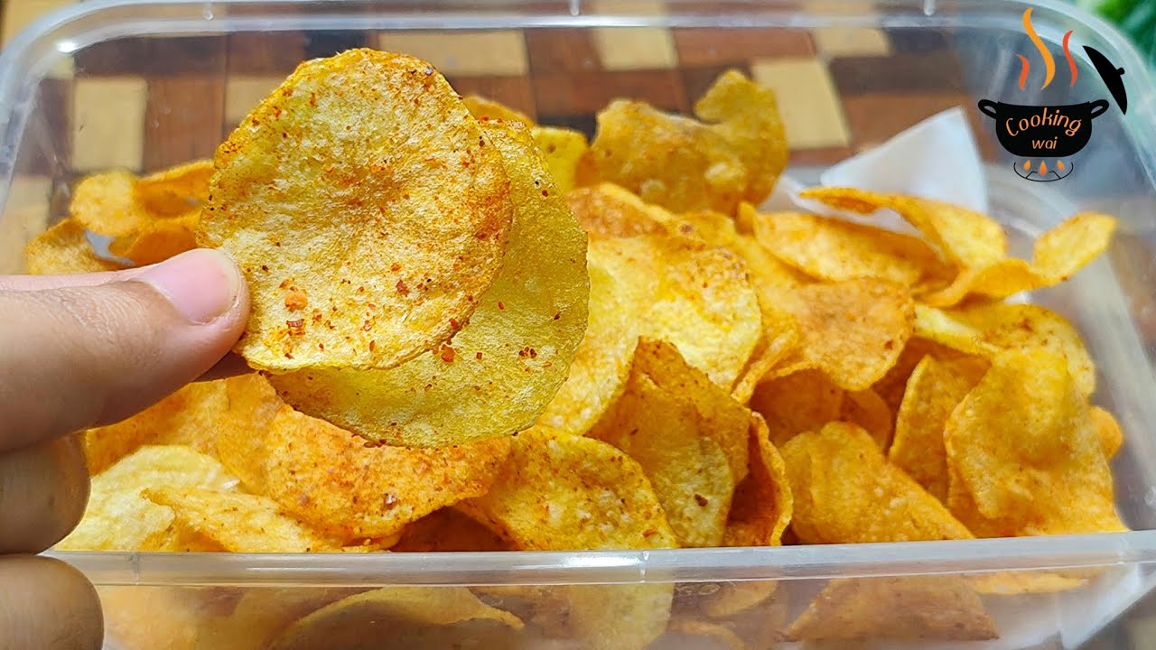 How to make Crispy Potato Chips/Quick & Easy✅