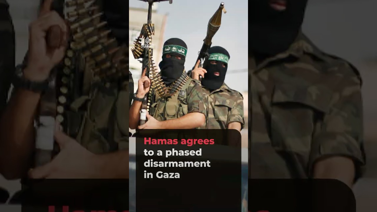 Hamas agrees to phased disarmament in Gaza | AJ #shorts