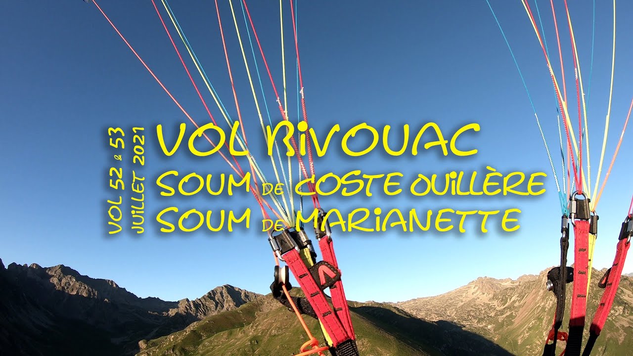 2 jours de vol bivouac en parapente au dessus de Payolle