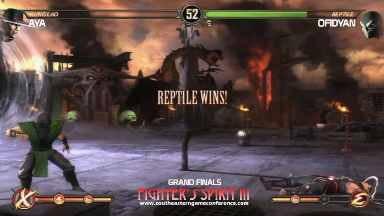 04. MK9- AYA (Kung Lao) vs OFIDYAN (Reptile) (Fighter's Spirit 3 (22.Sep.2012)