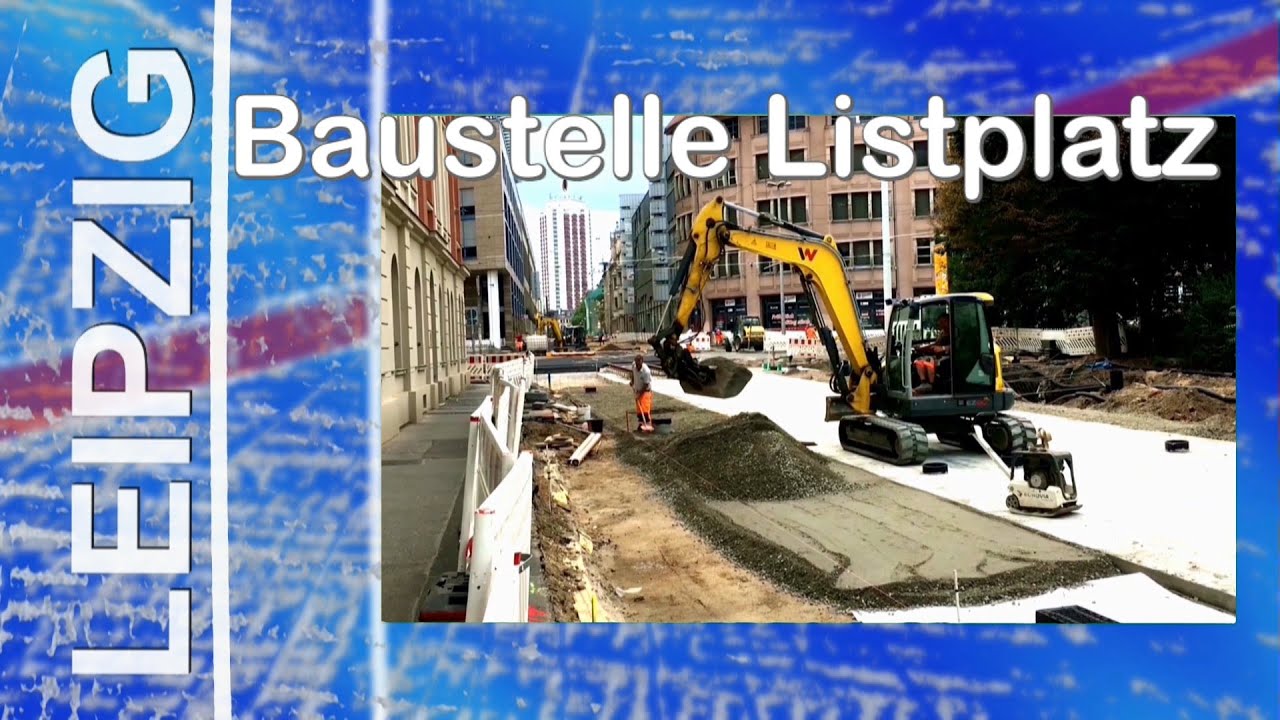 Leipzig 🔵 Baustelle Listplatz / Rosa-Luxemburg-Straße 2020 🏗 🚠