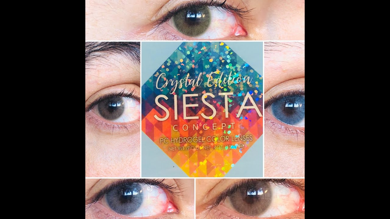 Amazing super natural contact lenses :o .. (Siesta Crystal edition all colors)