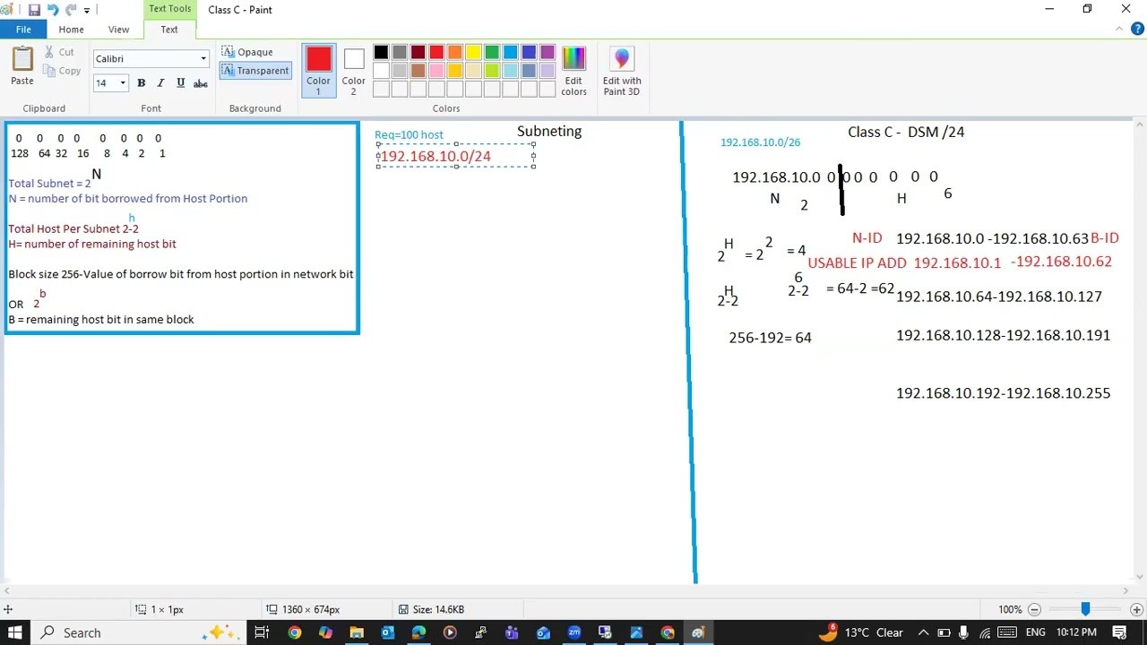 CCNA 200-301 SUBNETING CLASS 1