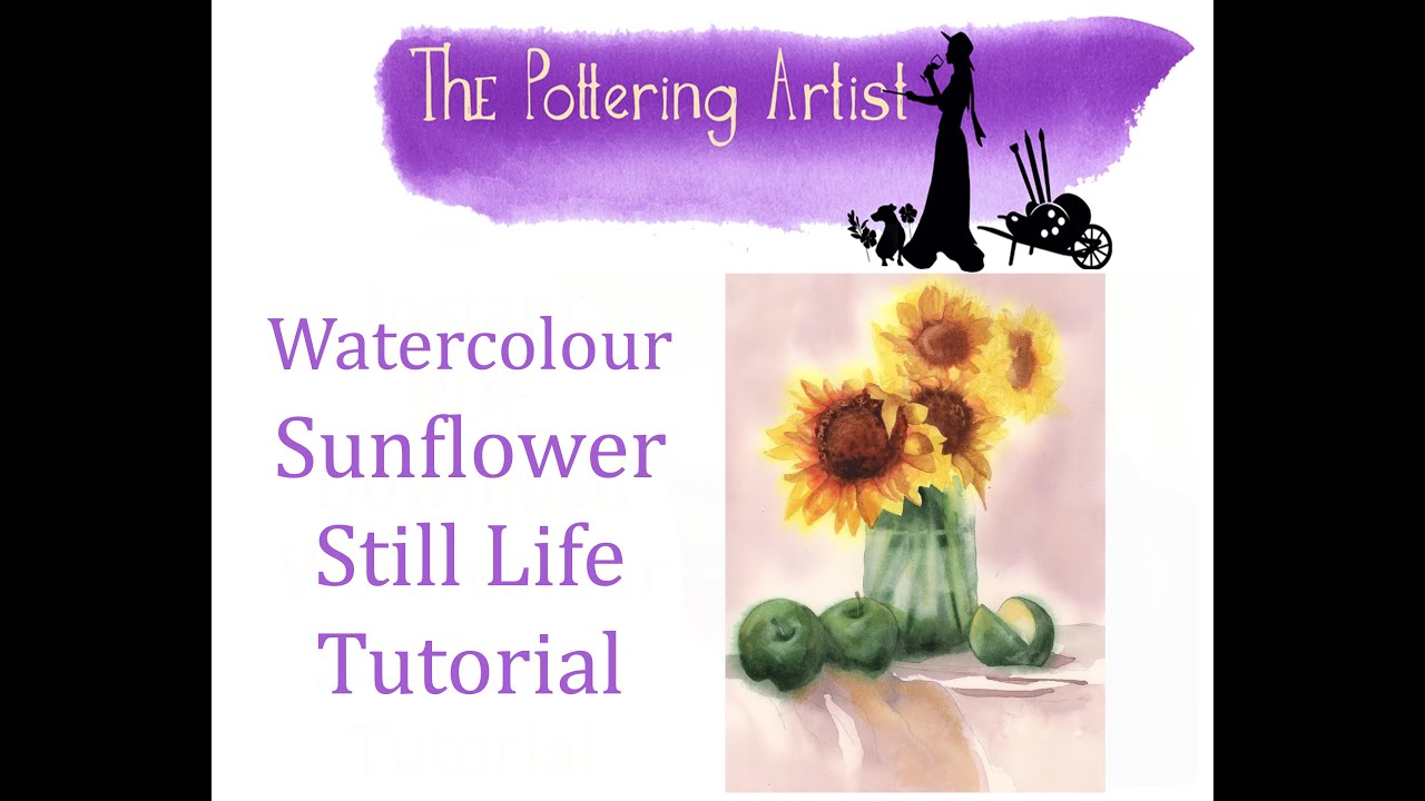 Watercolour Sunflower Tutorial