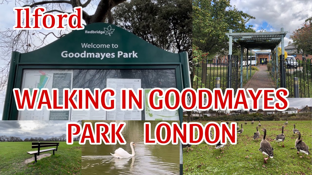 GOODMAYES PARK Walking TOUR IN LONDON | Nature during winter | London natural parks| Best Place