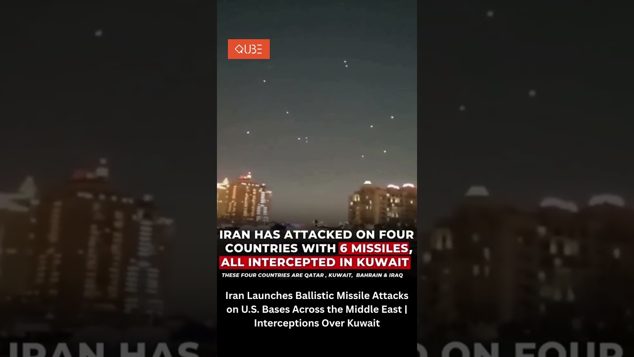 Iran Launches Ballistic Missile Attacks on U.S. Bases Across Middle East | Interceptions Over Kuwait