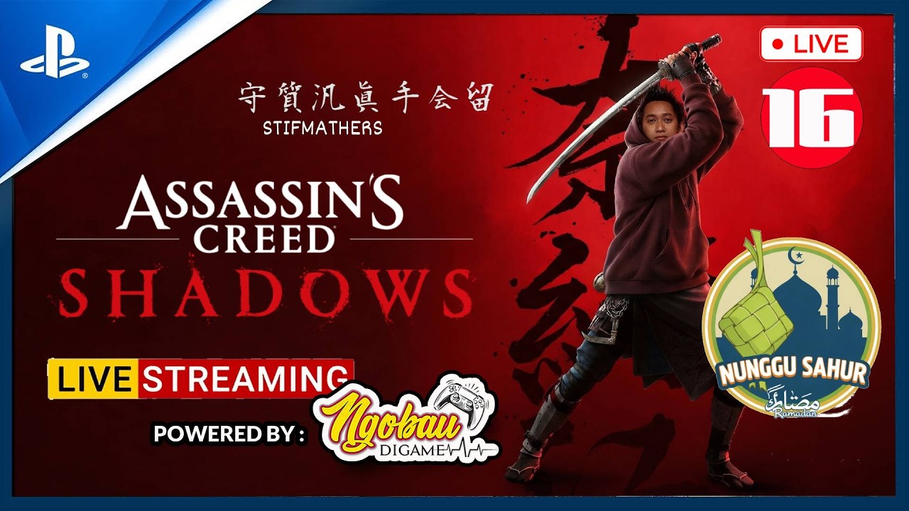 [LIVE] Nunggu Sahur di Assassin's Creed Shadows (PS5) Gameplay Indonesia Part 16