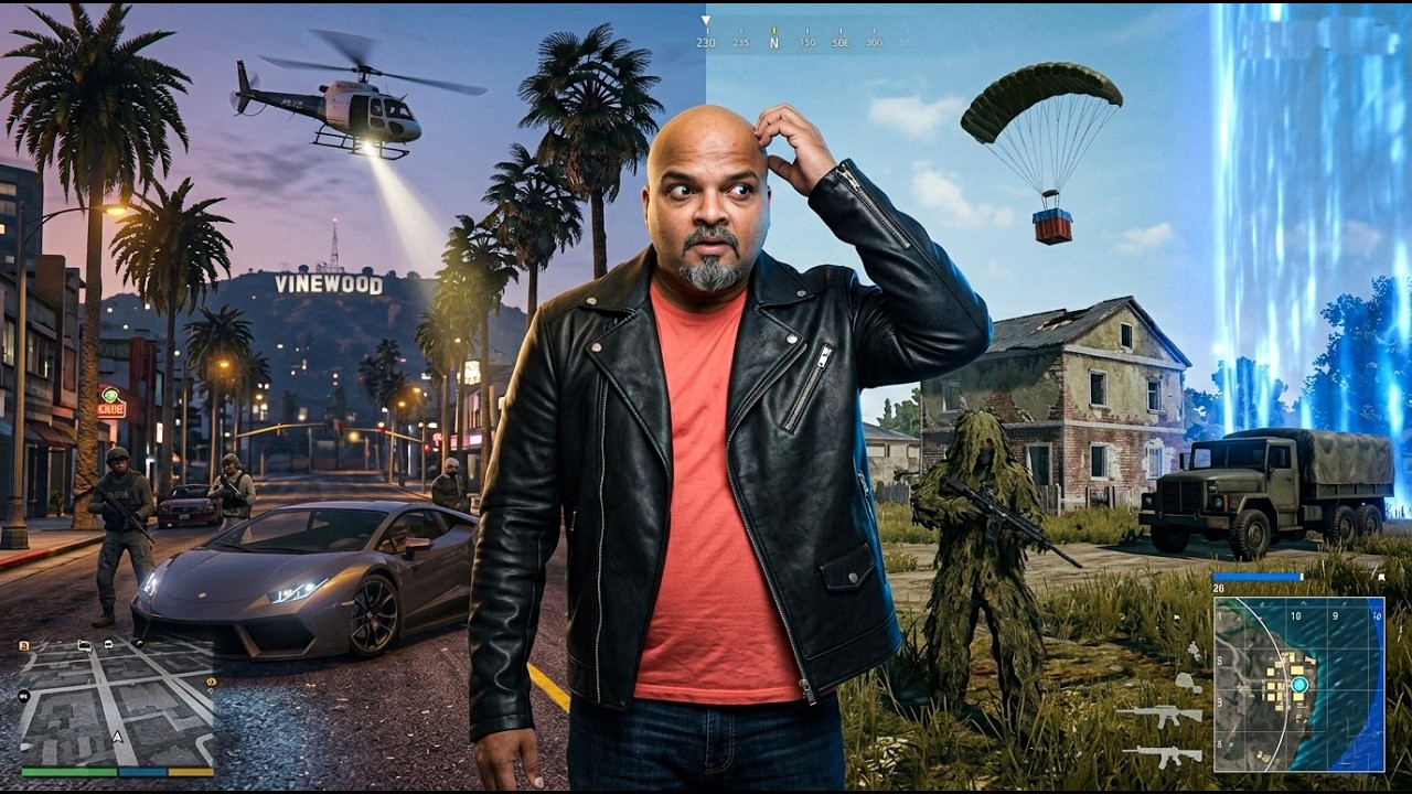 Kaun sa game khele ?...Yeh hai aaj ka Confusion  | PUBG PC Grinding or GTA V Online