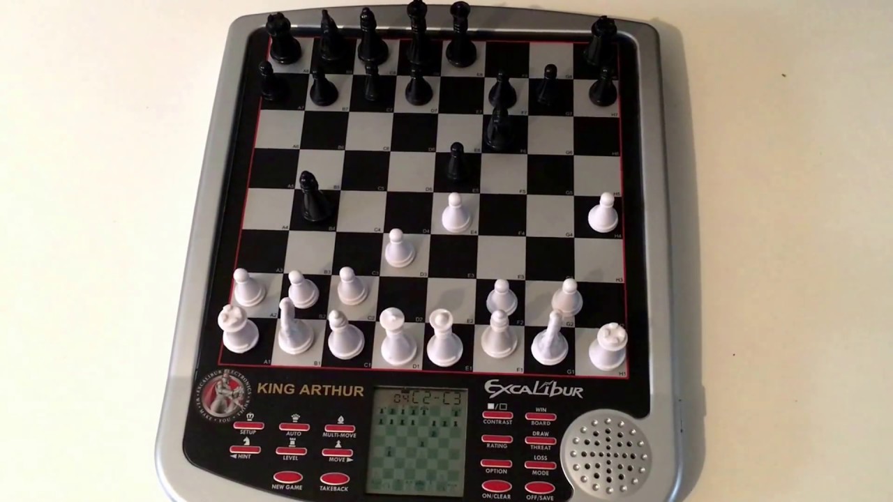 King Arthur Excalibur Electronic Chess Set Review - Learn Chess Practice Chess