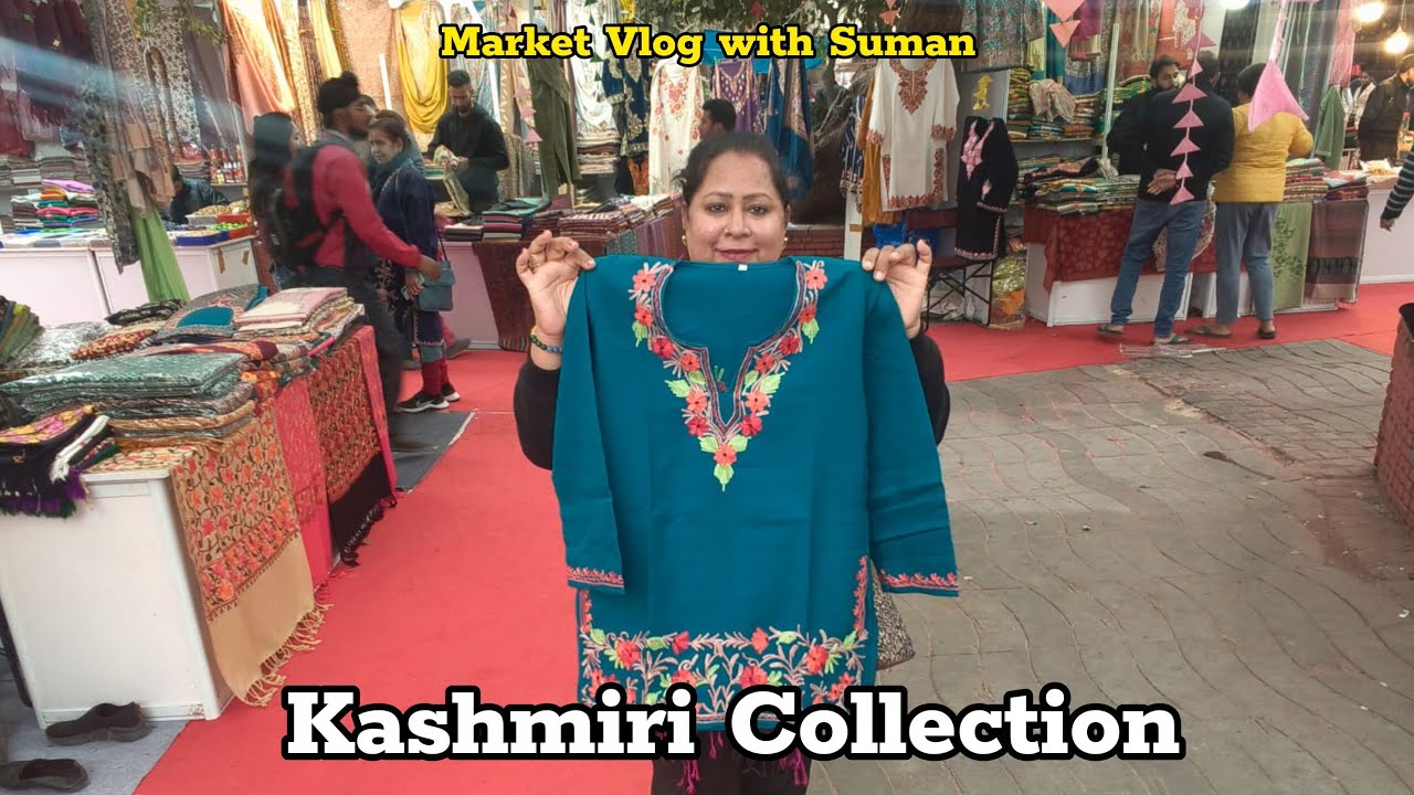 ऐसी कश्मीरी कलेक्शन पहली बार चैनल पर 😱 #winterspecial #sumanmarketvlog #kurti #suits #shopping 