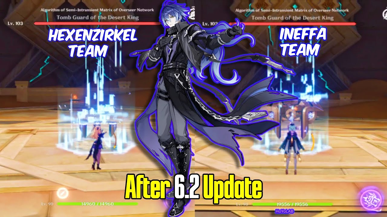 F2p Flins Fischl Hexenzirkel Team Vs Ineffa Team | After Genshin Impact 6.2 Update