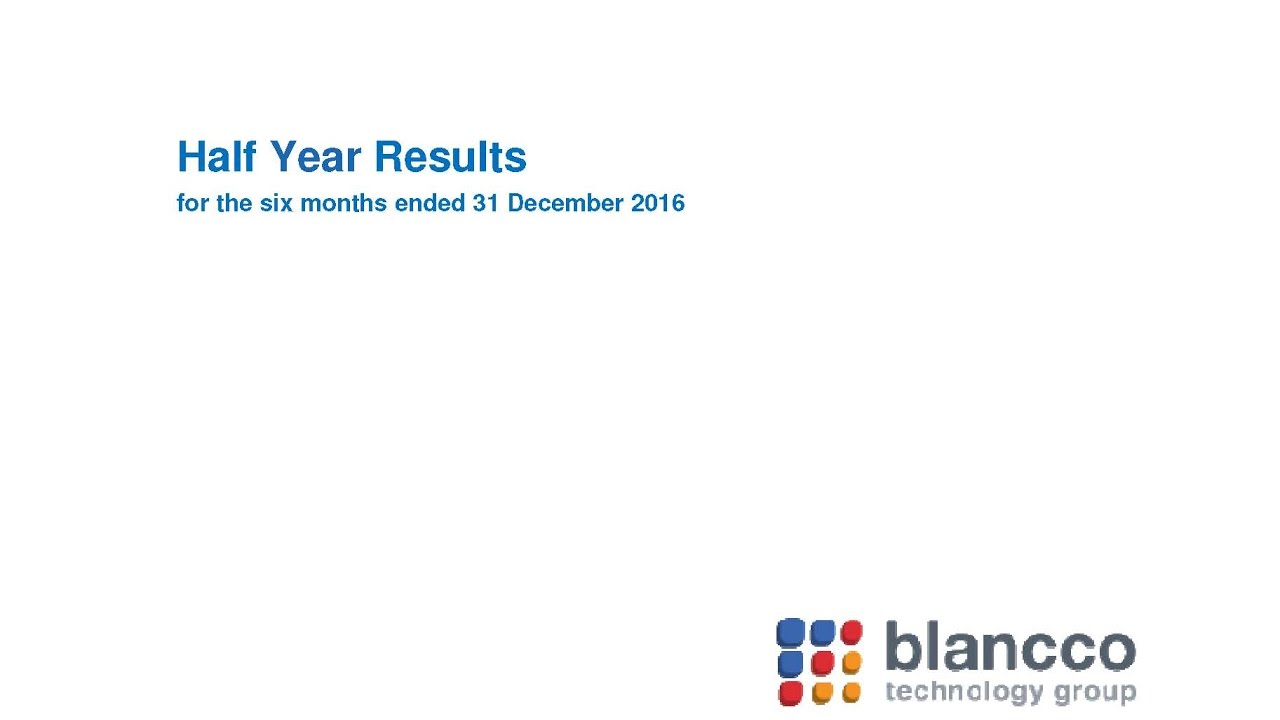 Blancco Technology Group Webinar - March 2017