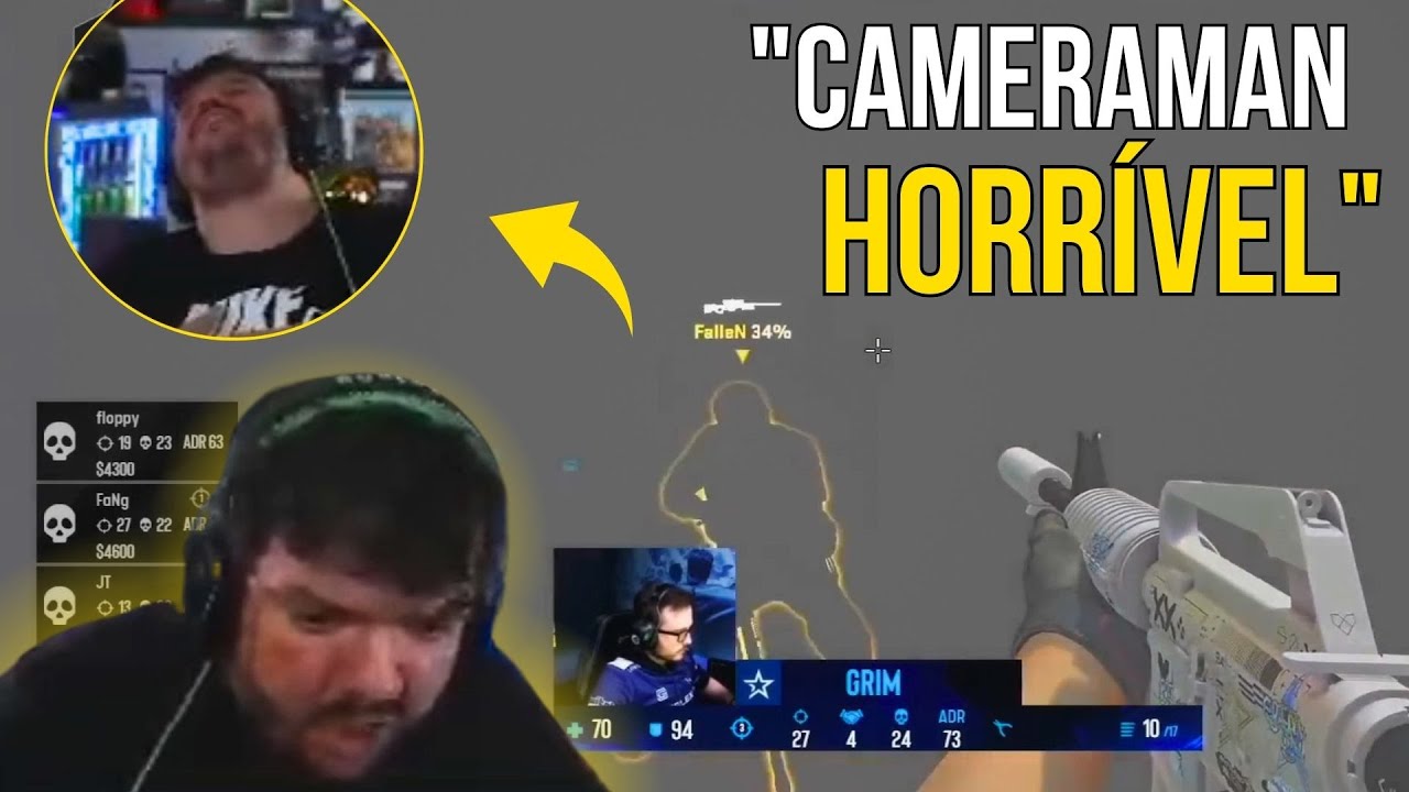 QUANDO O CAMERAMAN É TAXADO PELO GAULES NA TRANSMISSÃO!