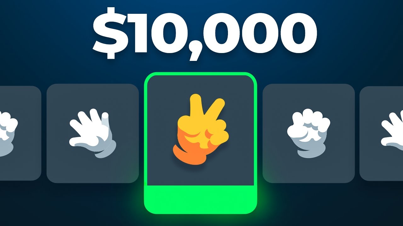 THE $10,000 ROCK PAPER SCISSORS..