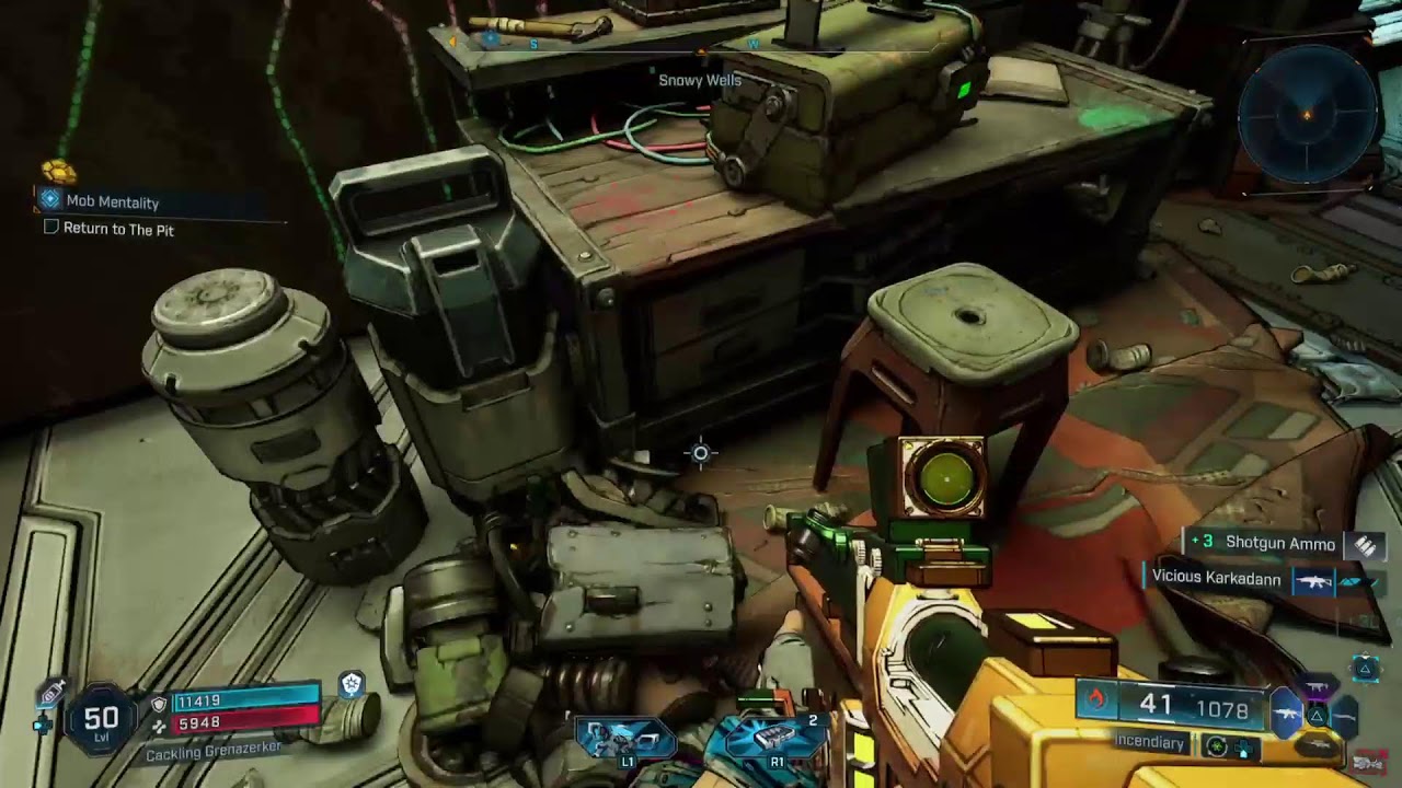 Borderlands 4: Mob mentality Pt3 Find the Mask at The Dead Drop Location