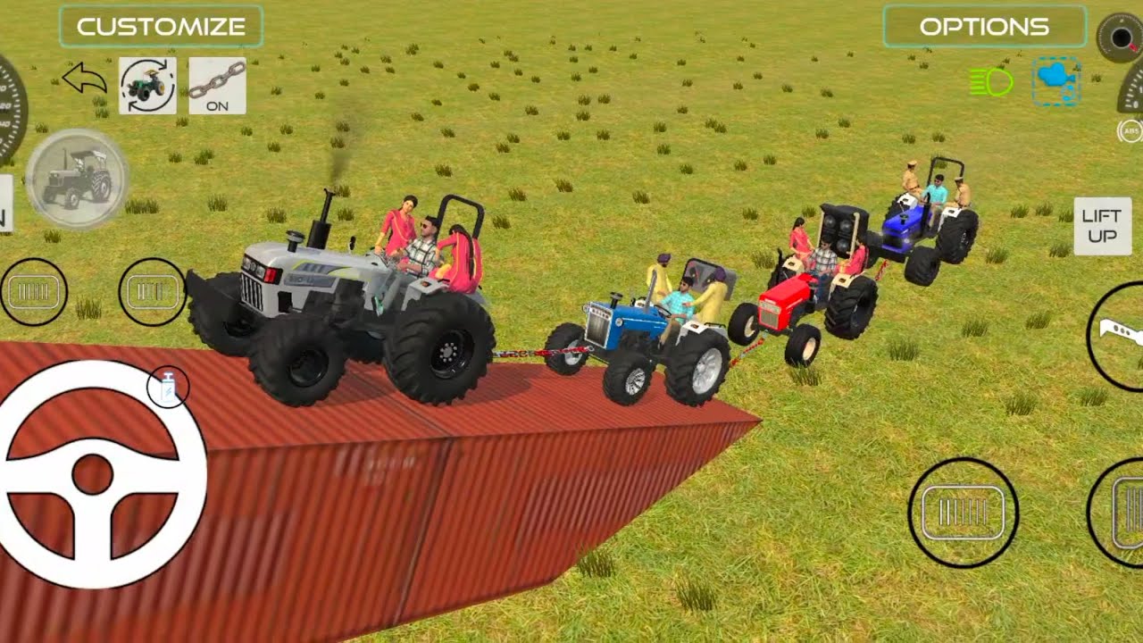 TRACTORS WITH TROLLEY AND FROM THE JUMPING ISTUCK IN MUD 🔥 FROM THE RESCUE 🚜🚘🚔🚍