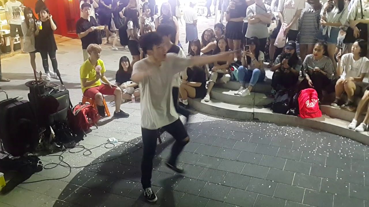 [DOB 디오비 양성열 이태영] EXO ☆MONSTER☆ 커버안무 홍대버스킹 20170818금 [KOREAN HONGDAE KPOP STREET DANCE]