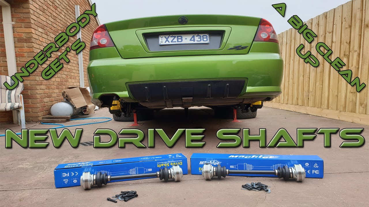 VY SS Gets New Drive Shafts Installed and A Big Clean up Underneath
