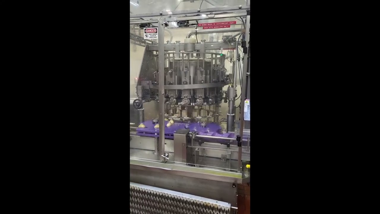 Used MRM RPF 16 16 Head Rotary Piston Filler Demo Video