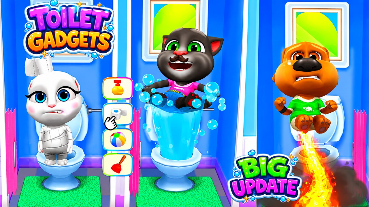 New TOILET Gadgets My Talking Tom Friends Big Update 🌶️🌶️🌶️