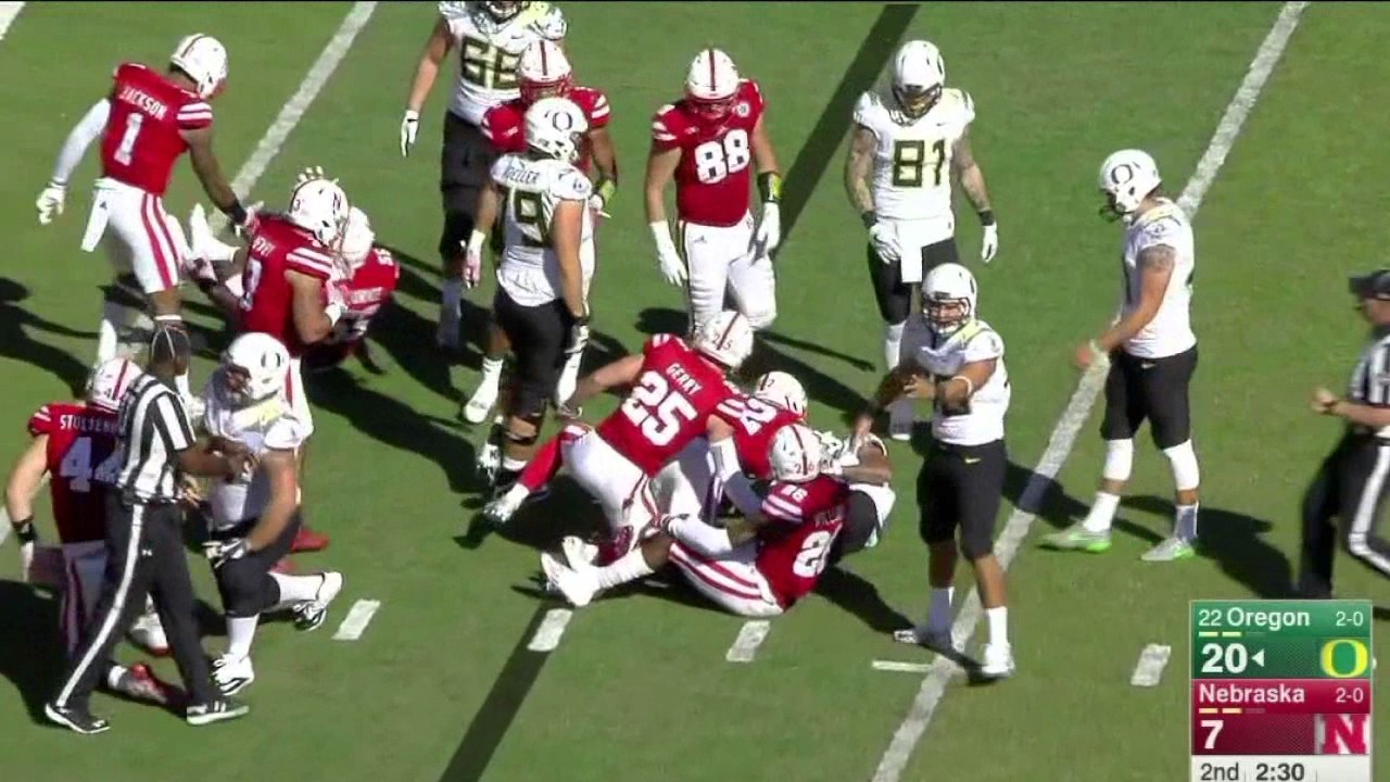 2016 Nebraska 35 vs Oregon 32 Highlights