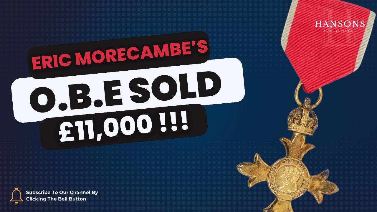 Eric Morecambe’s OBE Sells for whopping £11,000 at Auction! 🎉
