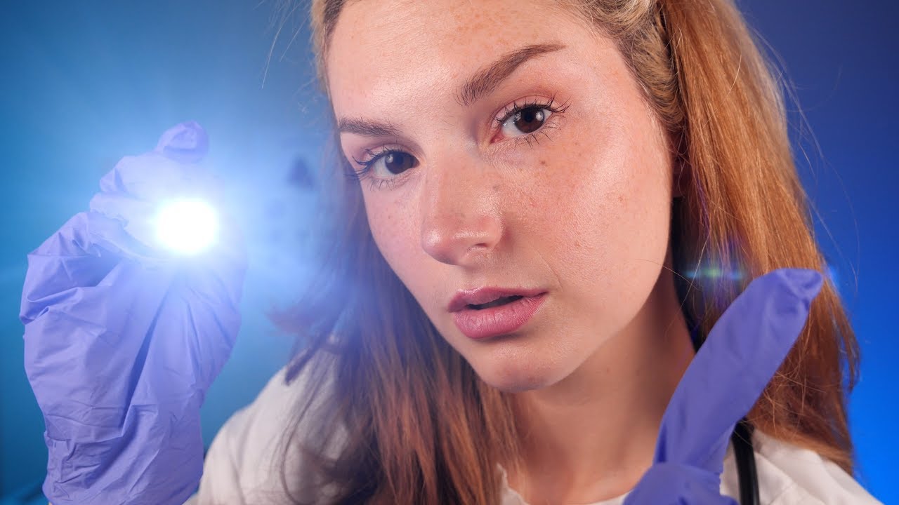 ASMR Cranial Nerve Exam | Up Close Eye Exam, Ear Exam, Face Touching, & More