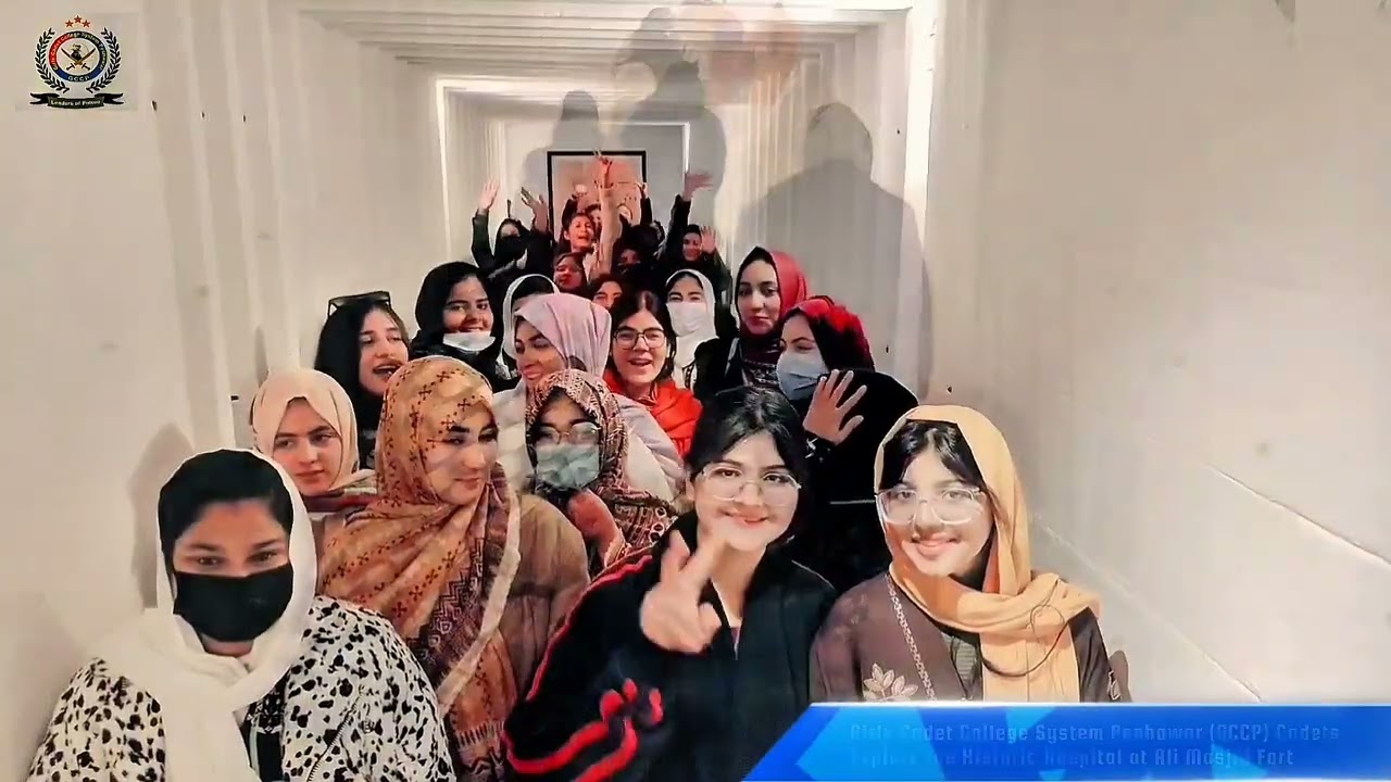 Girls Cadet College System Peshawar (GCCP) Cadets Explore the Historic Hospital at Ali Masjid Fort.
