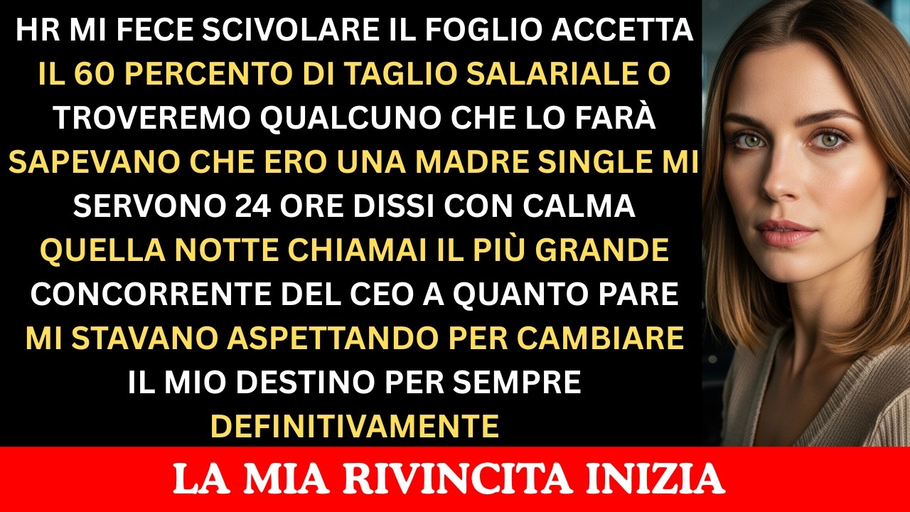 Mi Hanno Imposto un Taglio del 60% o le Dimissioni. Poi Una Chiamata Ha Cambiato Tutto