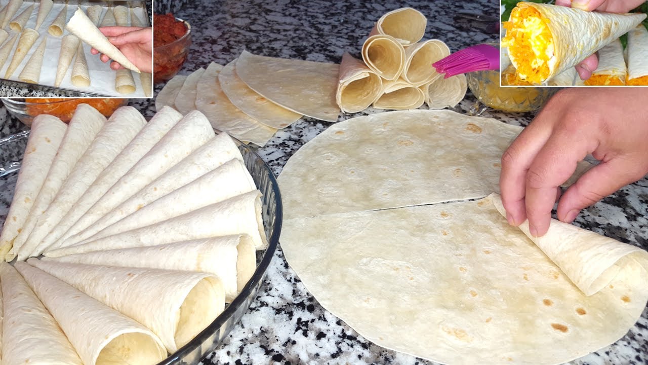 عليهم الطلب/أروع وأشهى ما يمكن ليك توجديه فمائدة الفطور بكمية وفيرة وفأقل وقت/كورني مالح بحشوة لذيذة