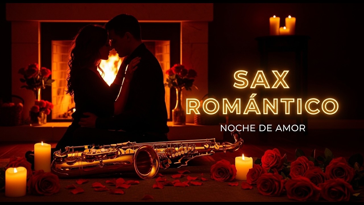 Romantic Sax para Año Nuevo con Música Suave y Emoción para una Noche Serena