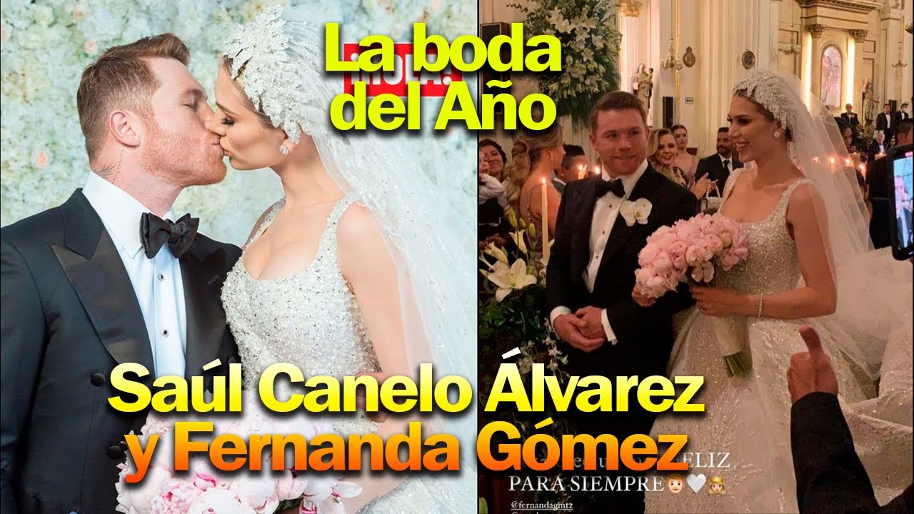 La Boda eclesiástica de Saúl Canelo Álvarez y Fernanda Gómez se ha convertido en la boda del año