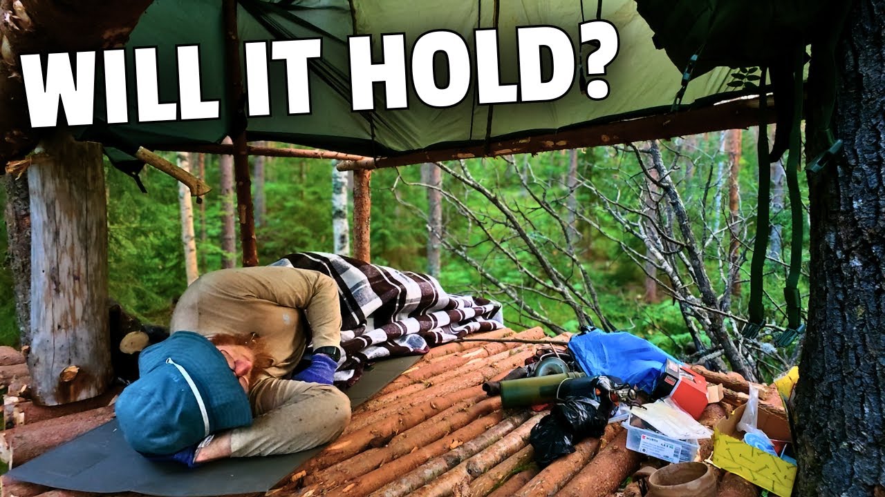 I built a tree house and slept in it