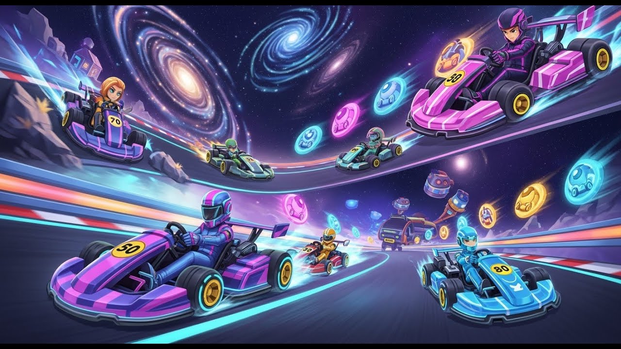 Starlit KART Racing split screen GAMEPLAY PS5