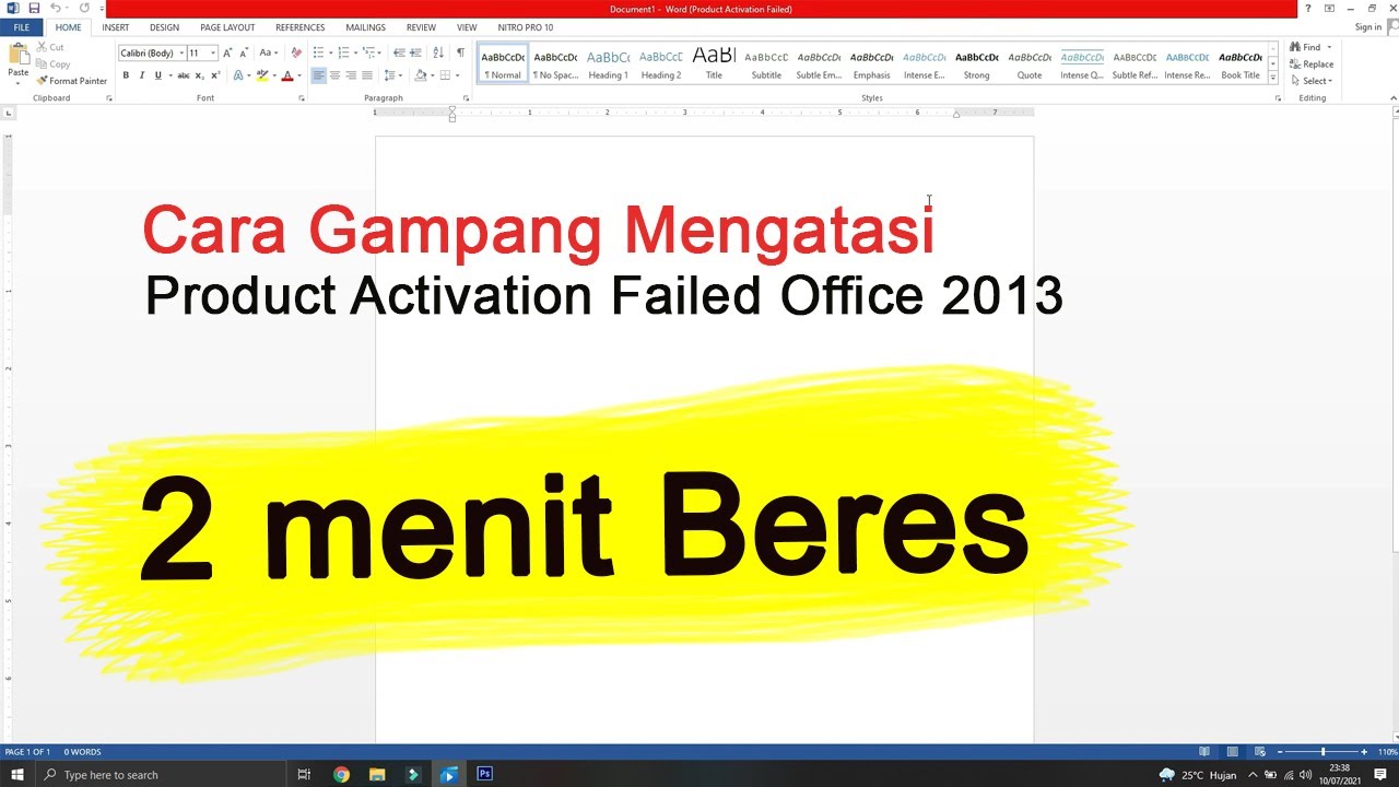 Как удалить ошибку активации продукта Microsoft Office 2013 БЕЗ ПРИЛОЖЕНИЯ