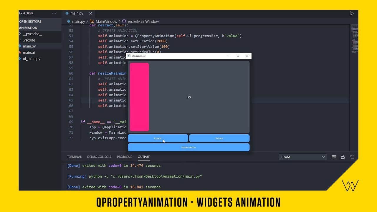 Python, Qt Designer and PySide2 (or PyQt5) QPropertyAnimation Widgets Animation [MODERN GUI]