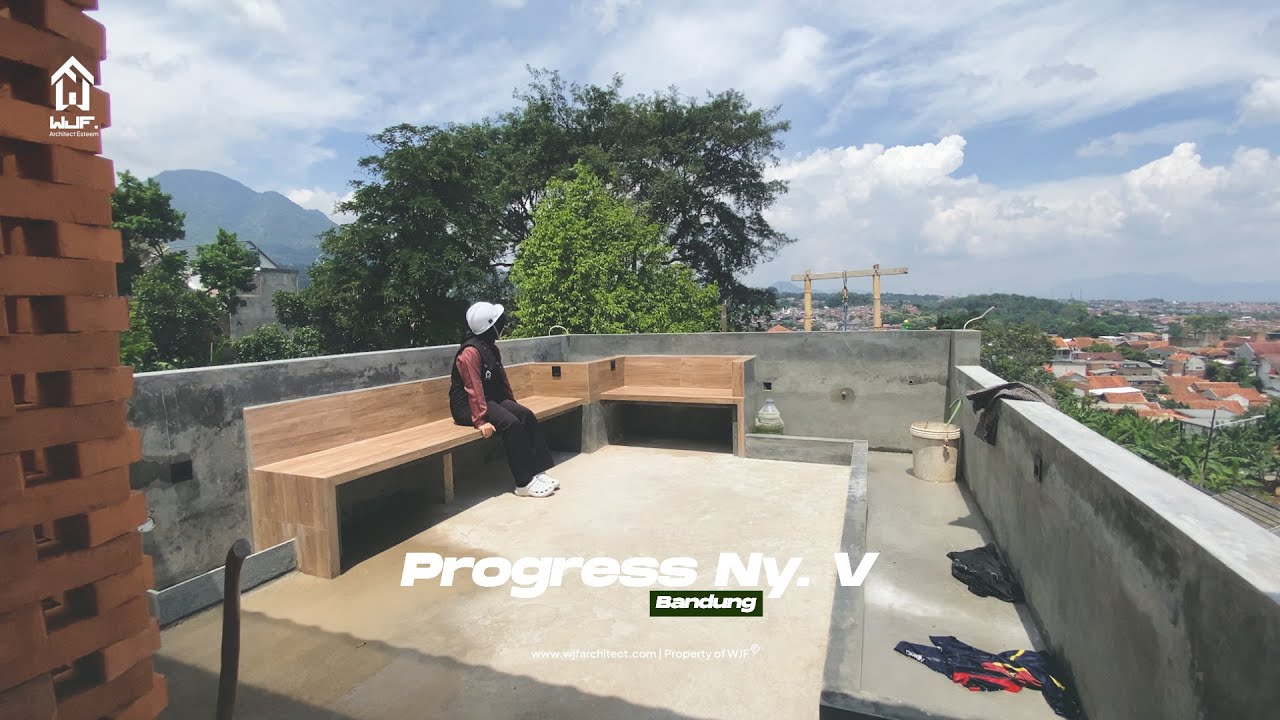 85% Bangun rumah 3 lantai Mezzanine di Bandung, Budget ekonomis Design Minimalis