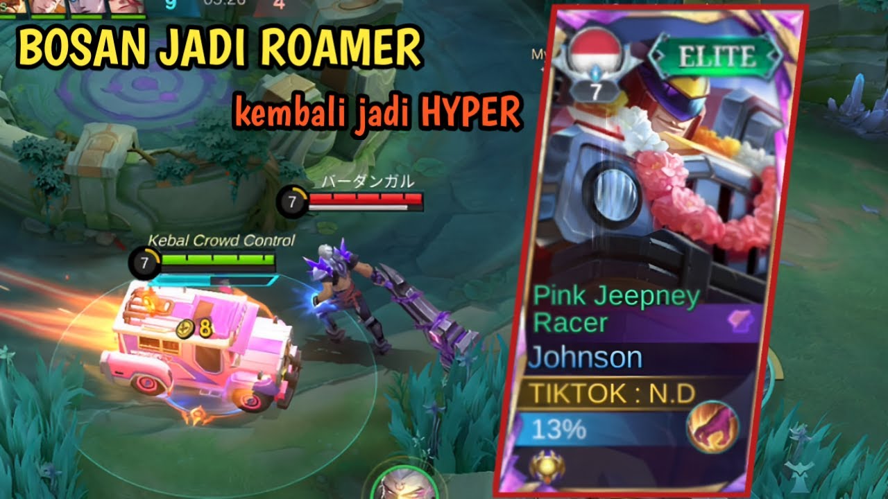 JOHNSON, BOSAN JADI ROAMER kembali jadi jungler