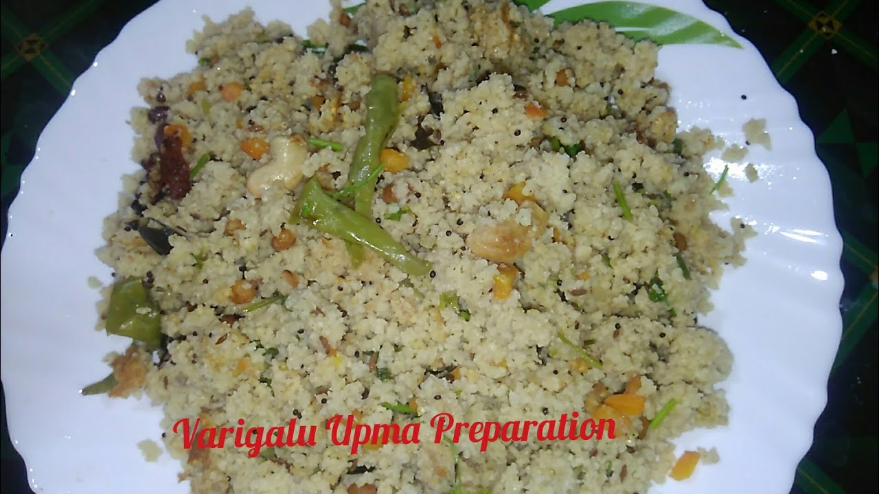 Varigalu Upma l Variga Upma l Proso Millet Upma Preparation in Telugu