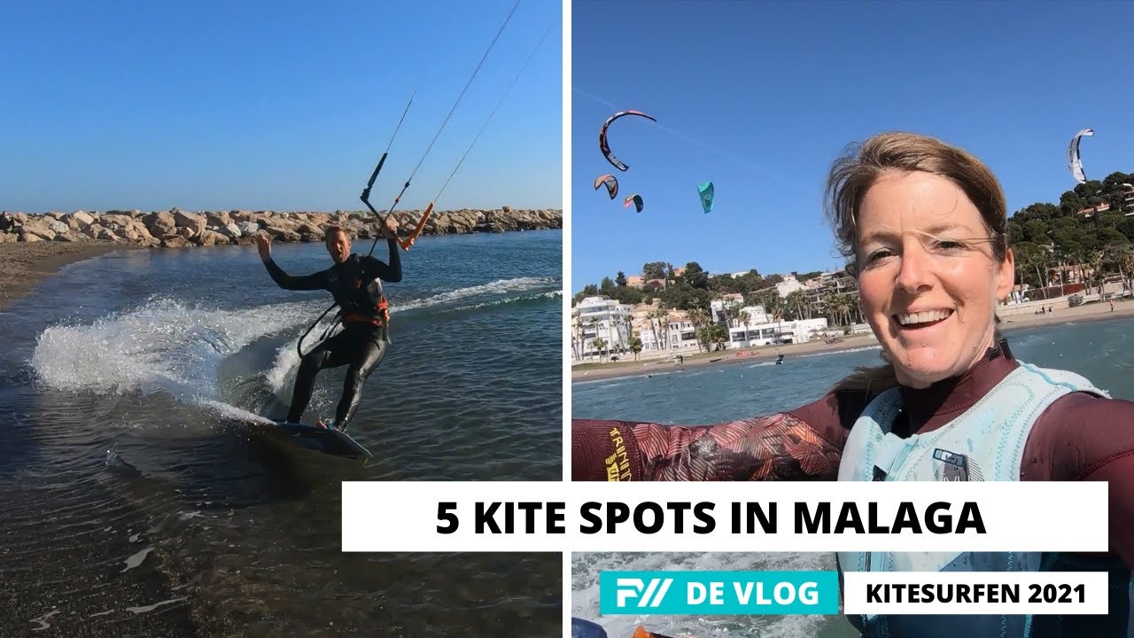 #21 - 5 kite spots in Malaga - KITESURFEN IN MALAGA - Follow Your Wind DE VLOG - Nicole & Stijn