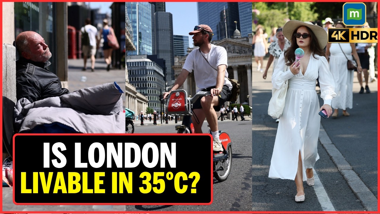 АНОМАЛЬНАЯ ЖАРА В ЛОНДОНЕ 2026: столица Великобритании замерла при 35&deg;C, а глубокие линии метро п...