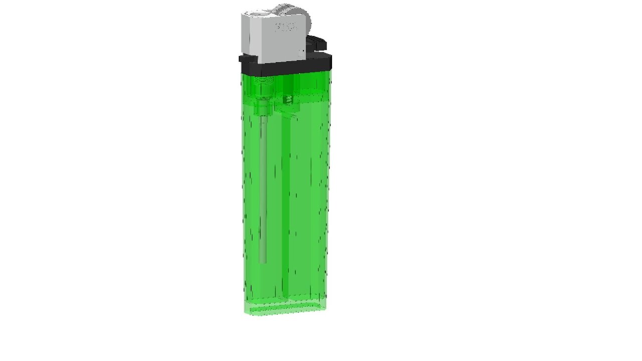 TOKAI GAS LIGHTER 3D MODEL USING SOLIDWORKS