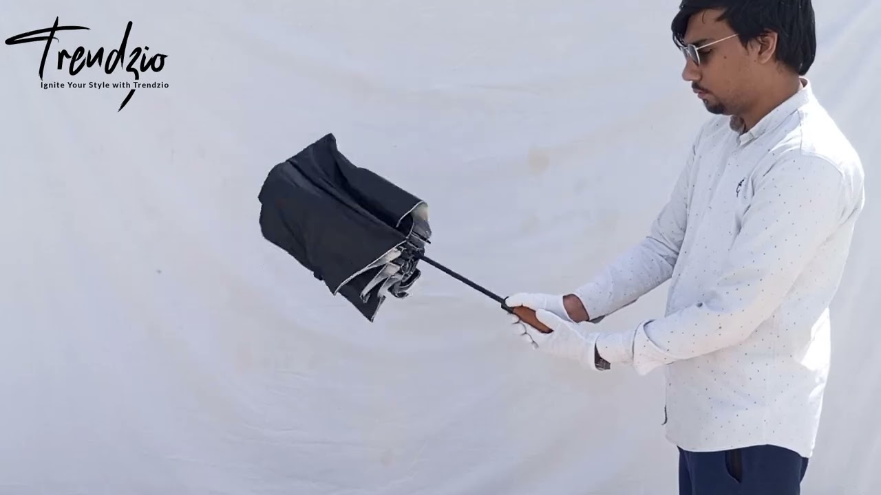 Brown Handle Large Umbrella