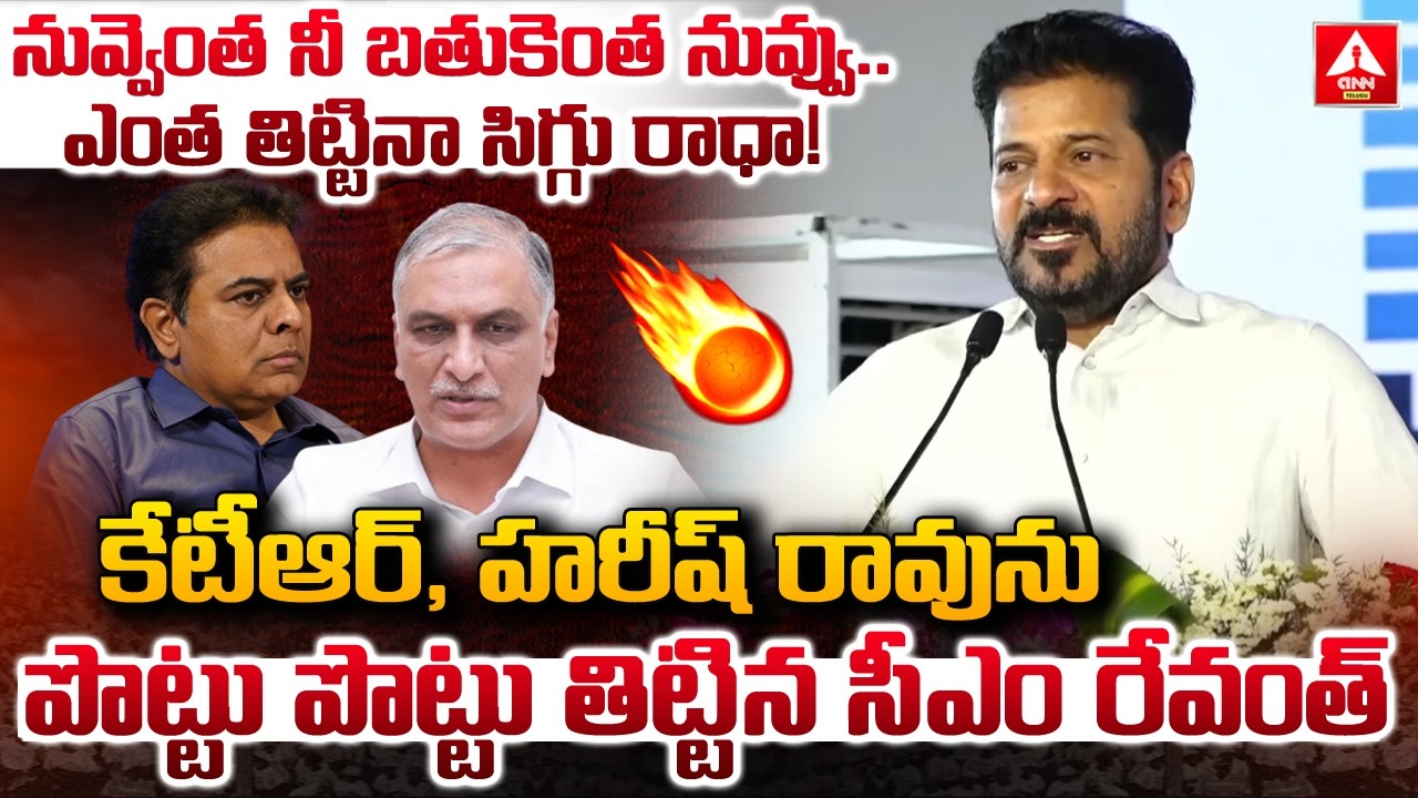 నువ్వెంత నీ బతుకెంత నువ్వు..ఎంత తిట్టినా సిగ్గు రాధా.! | CM Revanth Aggressive Words On KTR & Harish