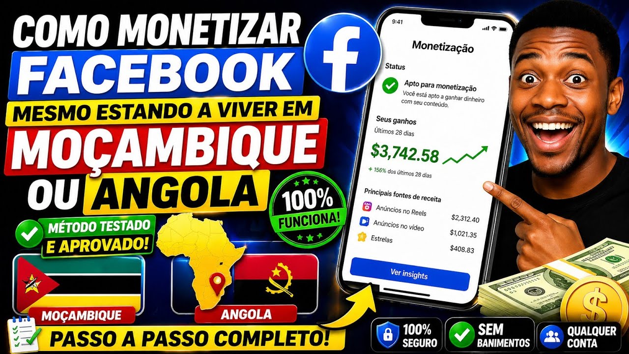 Como monetizar sua página do Facebook em um país não qualificado?