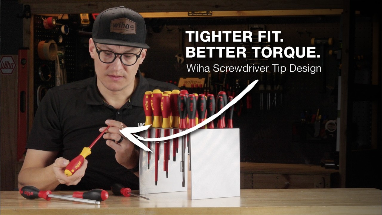 Более плотное прилегание. Лучший крутящий момент. | Конструкция наконечника отвертки Wiha