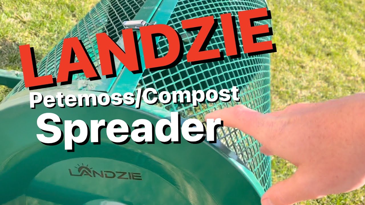 Landzie Pete Moss Compost Spreader // Topdress Your Lawn With Compost #compost #lawn #landzie