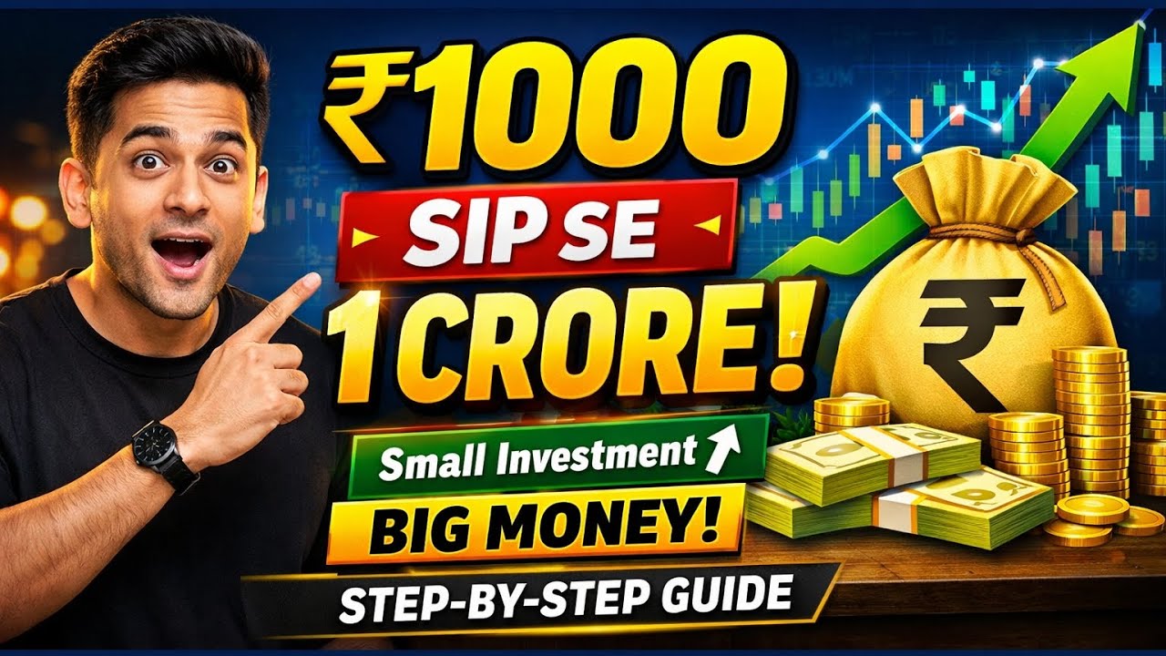 ₹1000 Monthly SIP Se 1 Crore Kaise Banaye? Full Guide 2026