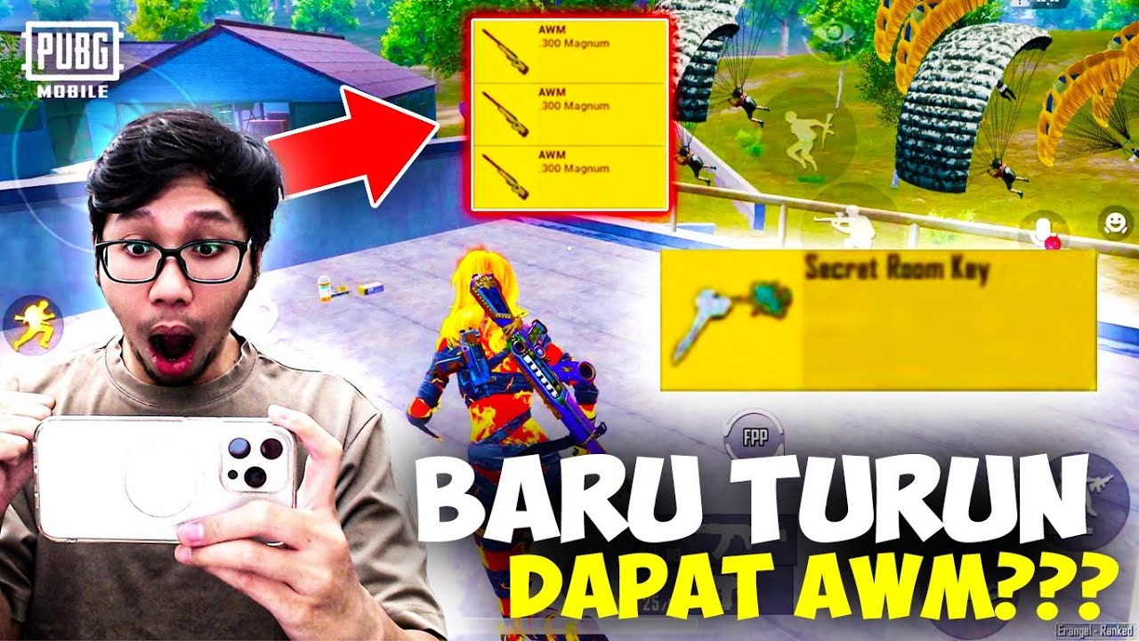 HOKI BANGET! BARU AJA TURUN LANGSUNG DAPAT KUNCI! APAKAH ISINYA AWM!? - PUBG MOBILE