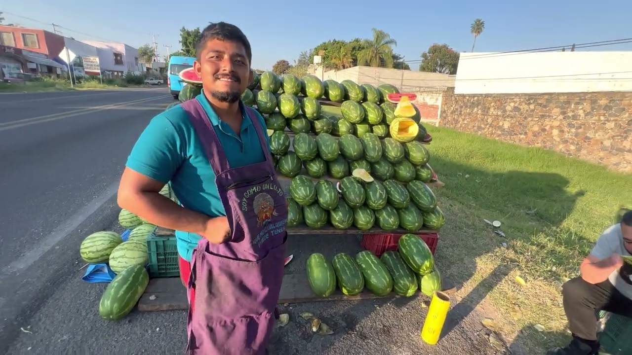 Sandías amarillas en Oaxtepec Morelos